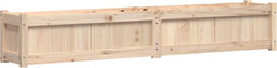 vidaXL - Plantenbak - 180x31x31 - cm - massief - grenenhout