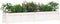 vidaXL - Plantenbak - 180x31x31 - cm - massief - grenenhout - wit