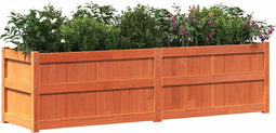 vidaXL - Plantenbak - 180x50x50 - cm - massief - grenenhout - wasbruin