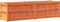 vidaXL - Plantenbak - 180x50x50 - cm - massief - grenenhout - wasbruin
