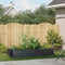 vidaXL - Plantenbak - 200x80x40 - cm - staal - zwart