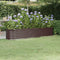 vidaXL - Plantenbak - 224x40x36 - cm - gepoedercoat - staal - bruin