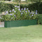 vidaXL - Plantenbak - 224x40x36 - cm - gepoedercoat - staal - groen