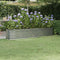 vidaXL - Plantenbak - 224x40x36 - cm - gepoedercoat - staal - zilverkleurig