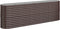 vidaXL - Plantenbak - 224x40x68 - cm - gepoedercoat - staal - bruin