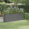 vidaXL - Plantenbak - 224x40x68 - cm - gepoedercoat - staal - grijs