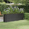 vidaXL - Plantenbak - 224x40x68 - cm - gepoedercoat - staal - antracietkleurig