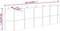 vidaXL - Plantenbak - 224x40x68 - cm - gepoedercoat - staal - antracietkleurig
