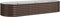 vidaXL - Plantenbak - 224x80x36 - cm - gepoedercoat - staal - bruin
