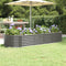 vidaXL - Plantenbak - 224x80x36 - cm - gepoedercoat - staal - grijs