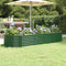 vidaXL - Plantenbak - 224x80x36 - cm - gepoedercoat - staal - groen