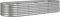 vidaXL - Plantenbak - 224x80x36 - cm - gepoedercoat - staal - zilverkleurig