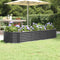 vidaXL - Plantenbak - 224x80x36 - cm - gepoedercoat - staal - antracietkleurig