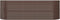 vidaXL - Plantenbak - 224x80x68 - cm - gepoedercoat - staal - bruin