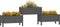 vidaXL - Plantenbak - 245,5x44x75 - cm - massief - grenenhout - grijs