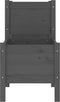 vidaXL - Plantenbak - 245,5x44x75 - cm - massief - grenenhout - grijs