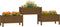 vidaXL - Plantenbak - 245,5x44x75 - cm - massief - grenenhout - honingbruin