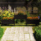 vidaXL - Plantenbak - 245,5x44x75 - cm - massief - grenenhout - zwart
