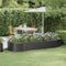 vidaXL - Plantenbak - 249x100x36 - cm - gepoedercoat - staal - antracietkleurig
