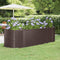 vidaXL - Plantenbak - 249x100x68 - cm - gepoedercoat - staal - bruin
