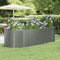 vidaXL - Plantenbak - 249x100x68 - cm - gepoedercoat - staal - grijs