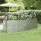 vidaXL - Plantenbak - 249x100x68 - cm - gepoedercoat - staal - zilverkleurig
