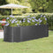 vidaXL - Plantenbak - 249x100x68 - cm - gepoedercoat - staal - antracietkleurig