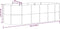 vidaXL - Plantenbak - 249x100x68 - cm - gepoedercoat - staal - antracietkleurig