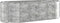 vidaXL - Plantenbak - 249x100x68 - cm - gepoedercoat - staal - zilverkleurig