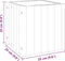 vidaXL - Plantenbak - 25x25x25 - cm - massief - acaciahout