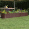 vidaXL - Plantenbak - 260x40x36 - cm - gepoedercoat - staal - bruin