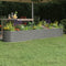 vidaXL - Plantenbak - 260x40x36 - cm - gepoedercoat - staal - grijs