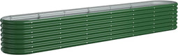 vidaXL - Plantenbak - 260x40x36 - cm - gepoedercoat - staal - groen