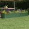 vidaXL - Plantenbak - 260x40x36 - cm - gepoedercoat - staal - groen