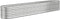 vidaXL - Plantenbak - 260x40x36 - cm - gepoedercoat - staal - zilverkleurig