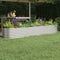 vidaXL - Plantenbak - 260x40x36 - cm - gepoedercoat - staal - zilverkleurig