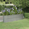 vidaXL - Plantenbak - 260x40x68 - cm - gepoedercoat - staal - zilverkleurig