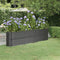 vidaXL - Plantenbak - 260x40x68 - cm - gepoedercoat - staal - antracietkleurig