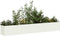 vidaXL - Plantenbak - 280x40x40 - cm - koudgewalst - staal - wit