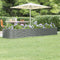 vidaXL - Plantenbak - 296x80x36 - cm - gepoedercoat - staal - grijs