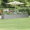 vidaXL - Plantenbak - 296x80x36 - cm - gepoedercoat - staal - zilverkleurig