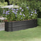 vidaXL - Plantenbak - 296x80x68 - cm - gepoedercoat - staal - antracietkleurig