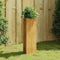vidaXL - Plantenbak - 30x26x75 - cm - cortenstaal