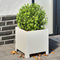 vidaXL - Plantenbak - 30x30x30 - cm - staal - wit