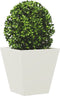 vidaXL - Plantenbak - 30x30x30 - cm - staal - wit