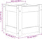 vidaXL - Plantenbak - 31x31x31 - cm - geïmpregneerd - grenenhout