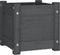 vidaXL - Plantenbak - 31x31x31 - cm - massief - grenenhout - grijs