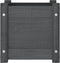 vidaXL - Plantenbak - 31x31x31 - cm - massief - grenenhout - grijs
