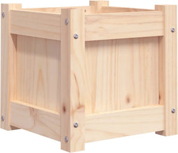 vidaXL - Plantenbak - 31x31x31 - cm - massief - grenenhout