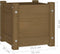 vidaXL - Plantenbak - 31x31x31 - cm - massief - grenenhout - honingbruin